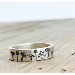 Bagues de fleurs sculptées à la main pour femmes et filles bague de chambre plus lente vintage
