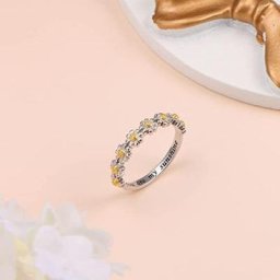 Bague marguerite fleur blanche mignonne bague de mariage de tempérament tu es mon soleil lettre