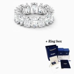 Bague en or blanc TORE PEAR pour femme forme de goutte gracieuse bijoux décoratifs cadeau