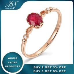 Anillos Yuzuk – bague de fiançailles en argent 100% bijoux ovales en pierre précieuse rubis