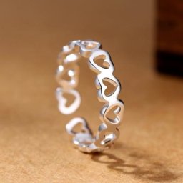 GaaBou-Bagues coeur en argent regardé 925 pour femme bijoux de qualité de luxe accessoires