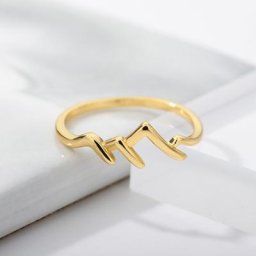 Bague de montagne Punk créative en acier inoxydable Bijoux de Motivation naturelle cadeau pour les