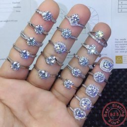 Bague remplie d'or blanc pour femme bijoux de fête bracelet de fiançailles pierres précieuses