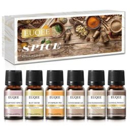 EUQEE-Coffret cadeau de château de parfum de qualité supérieure bois de santal récolte épice