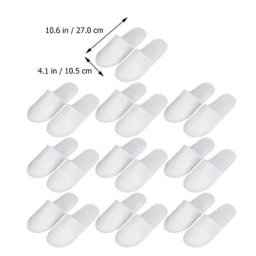 10 paires de chaussons d'intérieur en forme de poulet coussinets de pied pour grill blanc pour