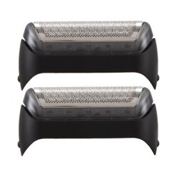 Pièces de tête de rasoir électrique en maille Durable 2 pièces en aluminium pour Braun modèle