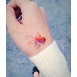 Tatouage Temporaire Étanche 3D Torche Rose Poisson localité Plume Chat Fleur Autocollants