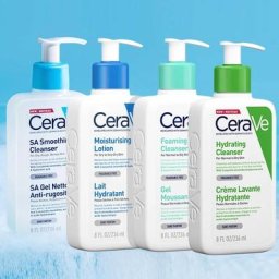 CeraVe-Nettoyant Moussant Hydratant Lissage SA pour Peau Sèche et Grasse Soin de la Peau