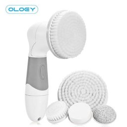 OLOEY Pro-Brosse nettoyante pour le visage 4 en 1 ensemble de brosses rotatives pour la peau