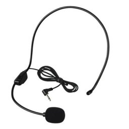 Microphone Portable à Clip sur la tête pour discours casque d'écoute téléphone blé oreille