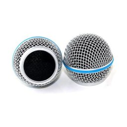 Remplacement de la tête de grille du microphone en métal pièces de couverture de la boule de la