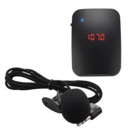Microphone sans fil émetteur radio FM casque collier guide touristique Bluetooth iler