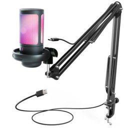 Microphone de jeu à condensateur USB karaoké pour enfants diffusion en direct chant ordinateur
