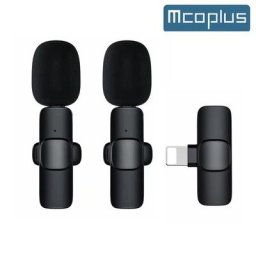 Mcoplus-Microphone de pluie Lavalier sans fil Microfone pour iPhone XS Poly X 11 12 12 pro max