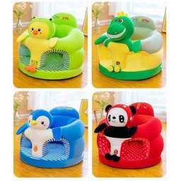 Juste de chaise assise pour bébé en forme d'animal mignon en peluche pour canapé support
