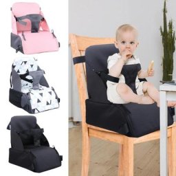 Siège rehausseur de voyage portable pour bébé chaise haute légère avec sangles de fixation