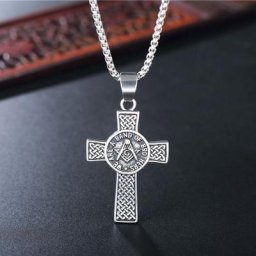 Collier pendentif en forme de croix rétro pour hommes collier à la mode pendentif à motif de