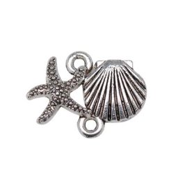 WYSIWYG 20 pièces 13x18mm étoile de mer coquille connecteur connecteur breloques bricolage en