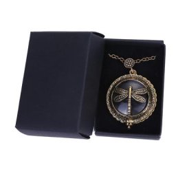 Pendentif Loupe Libellule Collier Seton Bijoux Femme Modules Vintage 5x