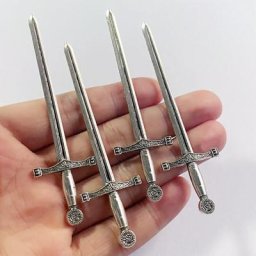 Breloques en argent tibétain épée pendentif accessoires document ton résultats bijoux