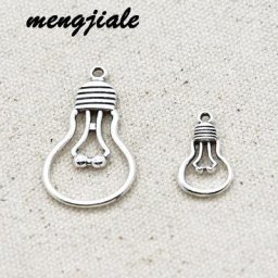 Ampoules en alliage métallique Vintage 15 pièces pendentifs pour la fabrication de bijoux