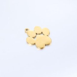 Pendentifs en acier inoxydable 5 pièces breloques à empreintes d'animaux mignonnes résultats de