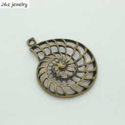 Breloques en Alliage de Zinc Plaqué Bronze Antique 35x28mm 10 Pièces Accessoires de Bijoux en