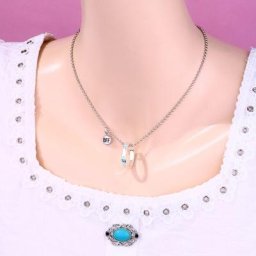 Colliers de la présidence en alliage pour cadeau de Noël matiques bijoux lettre goutte d'huile