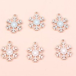 10pcs 15x14mm Émail Mignon Cadeau De Noël Boîte Charmes Pendentif pour La Fabrication De Femmes Mode