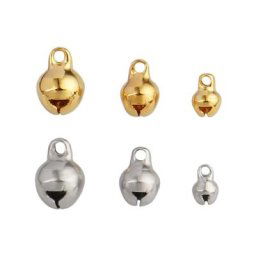 Cloches de Jingle en Fer 5-10mm 20 Pièces Ornements d'Arbre de Noël Perles Petits Cadeaux de