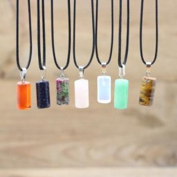 Pendentifs en pierre de cristal de quartz Rose naturel collier de gemmes en cristal d'opalite de