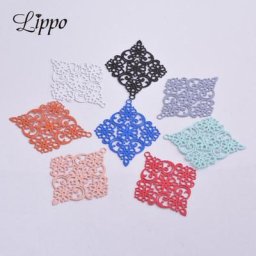 Breloques filiformes en laiton de Rhombus pour la fabrication de bijoux pendentifs pour boucles
