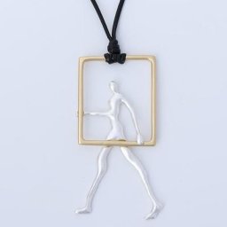 Collier Vintage à Suspension géométrique pendentif gothique pour homme et femme articles à la