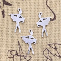 Breloques de séparés euse de ballet en argent antique bijoux tibétains faits à la main artisanat