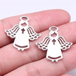 WYSIWYG – breloques ange en croix pour la fabrication de bijoux à faire soi-même breloques