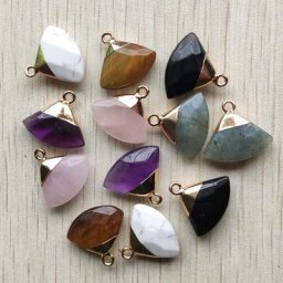Pendentifs en pierre naturelle pour la fabrication de bijoux lot de 12 pièces vente en gros
