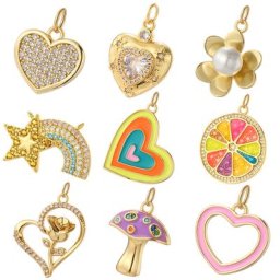Jolis breloques arc-en-ciel pour bijoux colliers de la présidence boucles d'oreilles mignonnes