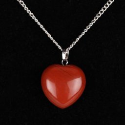 Collier à pointe de quartz jaspe rose rouge naturel opalite coeur cristal obsidienne noire