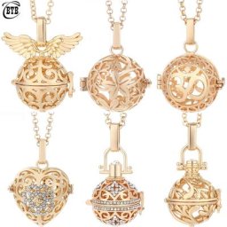 Médaillon boule itude de style multiple pendentif diffuseur d'huiles essentielles bijoux de