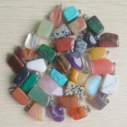 Pendentifs en Pierre Naturelle Mixte de Forme Irrégulière Breloques pour la Fabrication de Bijoux