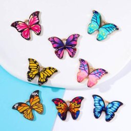 Pendentif en alliage métallique pour la fabrication de bijoux 20 pièces goutte d'huile couleur