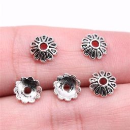 WYSIWYG – breloques antiques en alliage de couleur argent 50 pièces 8x8x3mm pour la fabrication