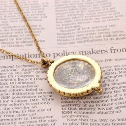 Collier pendentif loupe arbre de vie exagéré pull de personnalité collier JONecklace mode