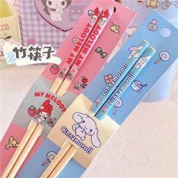 Baguettes Sanurgente Kawaii pour filles Hello Kittile Mymelody Cinnamoroll Mignon Anime