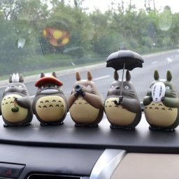 Modèle de figurine d'action en PVC Totoro Anime homme sans visage de dessin animé mignon bureau
