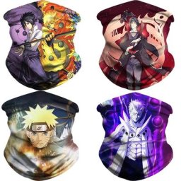 Bandai-Masque Anime Naraa pour hommes et femmes écharpe d'équitation bavoir chaud respirant