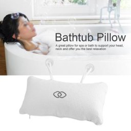 Oreiller de baignoire anti-alde pour le cou et le dos coussin de bain spa repose-sauna doux