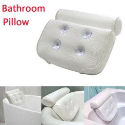Coussin de bain 3D en maille antidérapante oreiller de Spa repose-tête avec ventouses pour le cou
