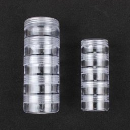 AfricBox-Boîte de rangement transparente pour la décoration des ongles conteneur de paillettes