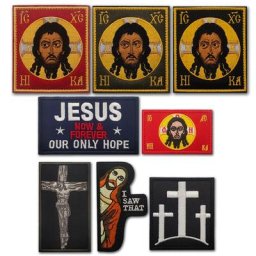 Écusson brodé de poisson de Jésus symbole du poisson chrétien badges militaires emblème dentaire